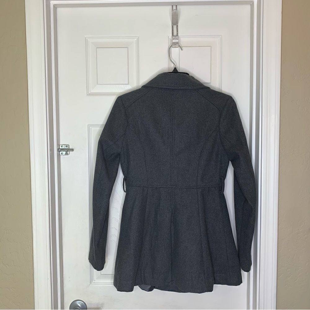 Iris Basic Gray Peacoat Size Small - image 2